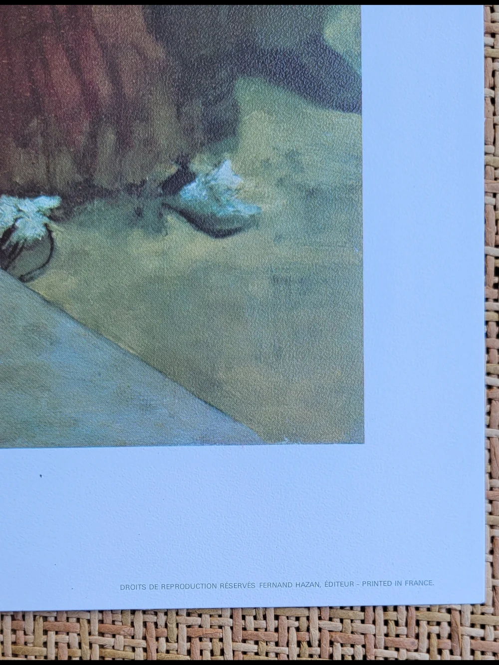 Mid-century Art Print: L'Absinthe by Degas Published by Fernand Hazan